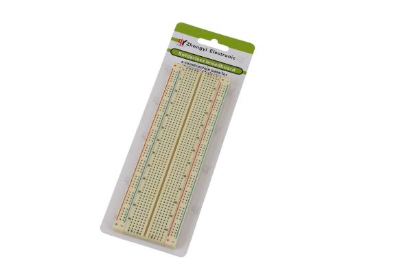 Cheap Full Size DIY Yellow Simple Circuit Projects Using Breadboard ABS Material for sale