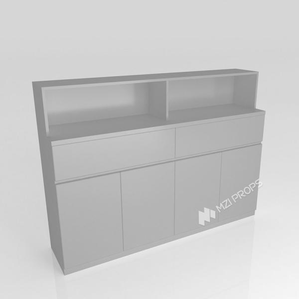 Cheap GDR09-YB04 Retail Display Counter with Gray Edging Strip and Space Optimization for Department Stores for sale