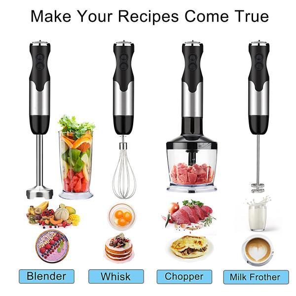 Cheap Multipurpose Ultra Stick Hand Blender Set 800w Logo Customized for sale