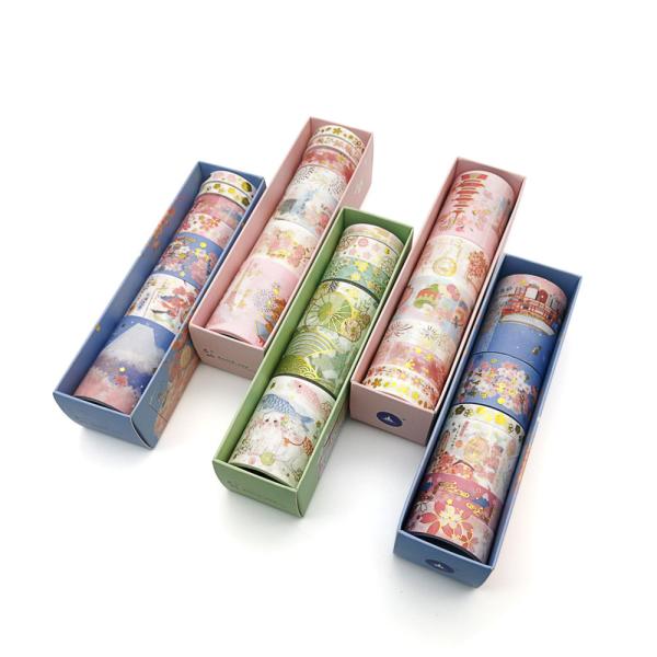 Cheap Cartoon Mini DIY Decoration Paper Washi Tapes Set / Planner Masking Tapes Roll Scrapbooking School Stationery Supplies for sale