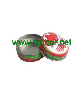 China 15ml small round lip balm tin container on sale