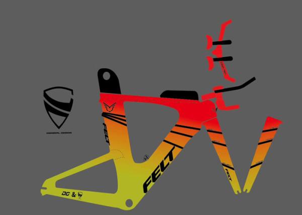 Cheap Offset Printing Custom Cycling Stickers For Bikes Environment Friendly for sale