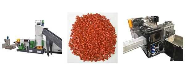 Cheap HDPE LDPE Double Stage  Plastic Granules Machine Flakes Film PP PE Plastic Pelletizing Machine for sale