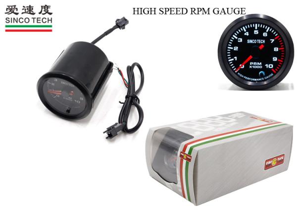 Cheap Pointer Type Race Car Gauges 52mm Light Emitting Diode RPM 0 - 10k DO6340 for sale