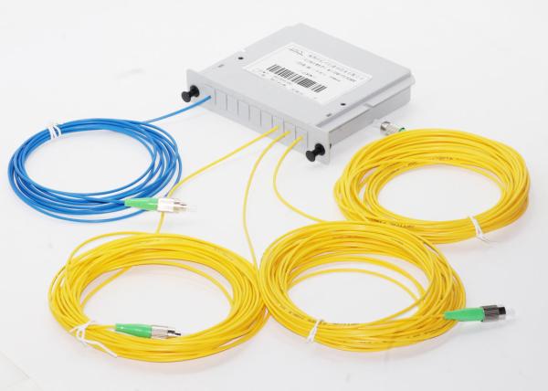 Cheap FC APC Connector Multimode Fiber Coupler , FTTX System Low Polarization Dwdm Coupler for sale