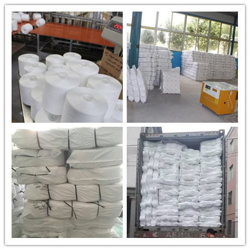 100% Virgin Core Spun Polyester Sewing Thread , Textured Polyester Yarn Superior Durability