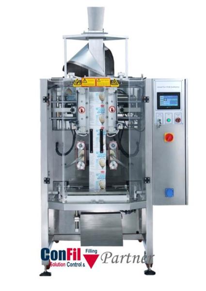 Cheap 50bpm Quad Seal Vertical Form Fill Seal Machine For Max Bag Width 250mm for sale