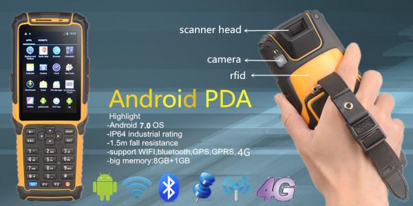 Cheap Mobile Terminal Handheld Data Collector 1D 2D Barcode 3.5’LCD Display for sale