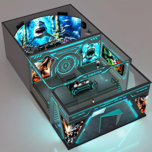 Cheap VR Track Cinema Interactive Digital Projection Theater Simulator for sale