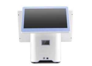 White Touch POS Machine , Touch Screen Cash Register Machine User Friendly