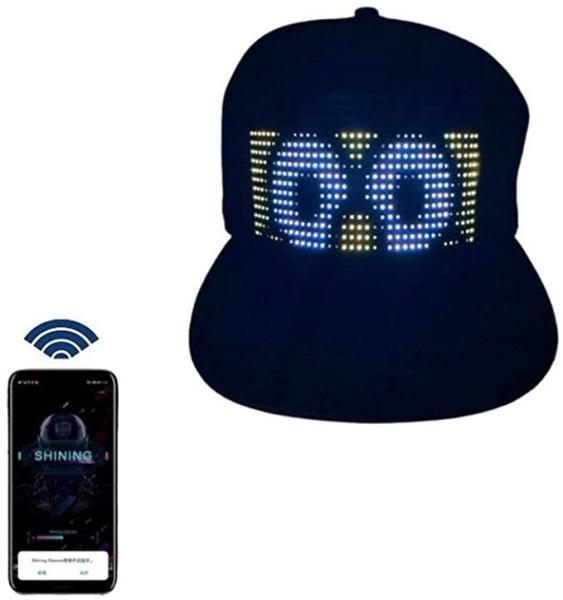 Cheap Programmable DIY Text Pattern Bluetooth LED Hat App Control Magic Display LED Hat for sale