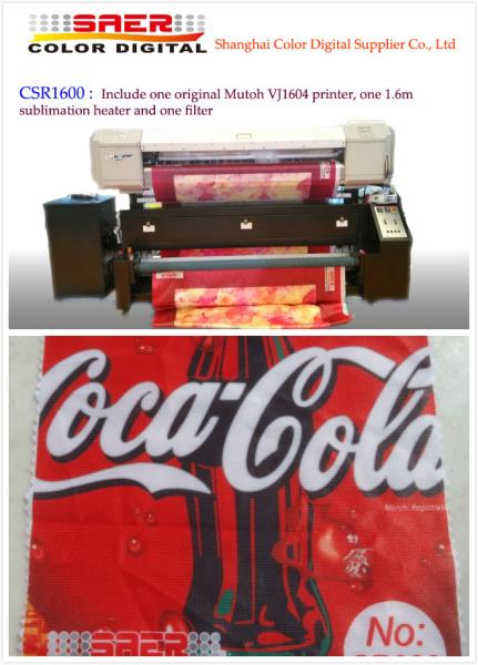 Cheap Mutoh Vj 1604 Sublimation Printer For Flag Curtain and Table Fabric Printing for sale
