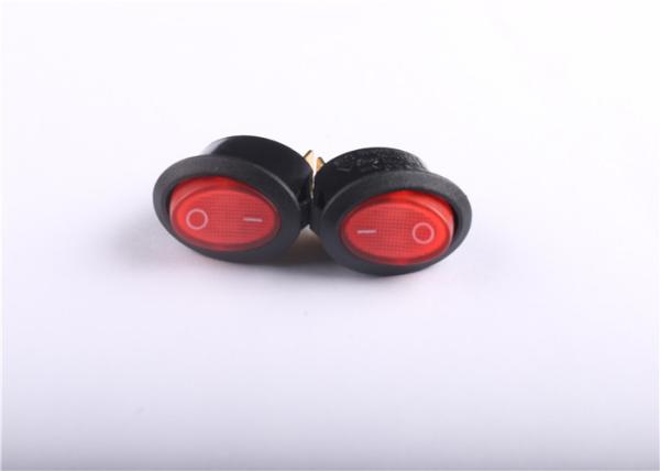 Cheap Red SPST Oval LED Rocker Switch for sale