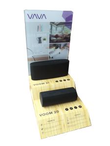 China Supermarket Counter Speaker Display Stands Multipurpose 2 Layers on sale