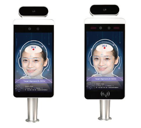 Cheap RFID IR Kiosk Face Recognition Thermometers Access Control System for sale