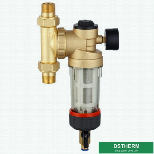 Cheap Brass Nickel Plated Remove Water Purifier Pre-Filter Backwash Universal Installation Prefilter for sale