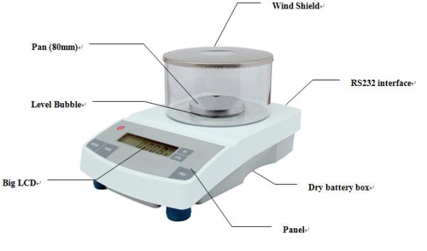 Cheap Compact 0.001g Precision Digital Laboratory Analytical Balance for sale
