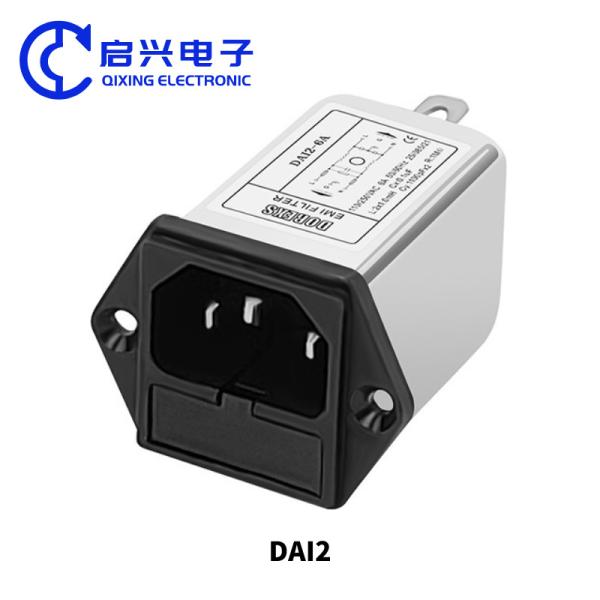 Cheap DAI2 Single Phase AC Filters EMI Power Filter IEC Socket Type for sale