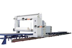 China C517 Grantry Moving On Linear Motion Guide Long Block Foam Splitting To Slim Sheet Horizontal Cutting Machine on sale