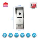 Excellent quality video door phone silver doorbell with camera smart security