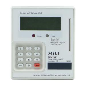 China Electronic digital kwh meter / prepaid electric meter with PLC interface on sale