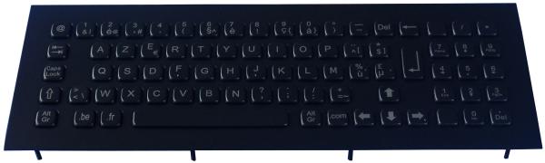 Cheap Ruggedized Black Metal Keyboard Integrated With Numeric Keypad for sale