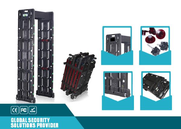 Cheap Detection Security Walk Through Gate With 24 Zone Backup Battery for sale