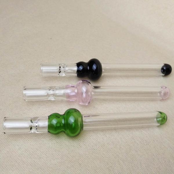 Cheap 5 Inch Glass Cigarette Shisha Hookah Pipe One Hitter Pipes Cigarette Filters for sale