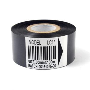 Best 35mm 100m Black Packaging Consumables , Hot Stamping Ribbon For Date Coder wholesale