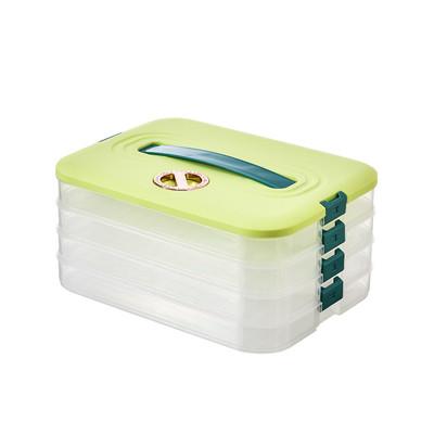 Cheap Food Storage Dumpling Storage Box With Lids Multi Layer for sale