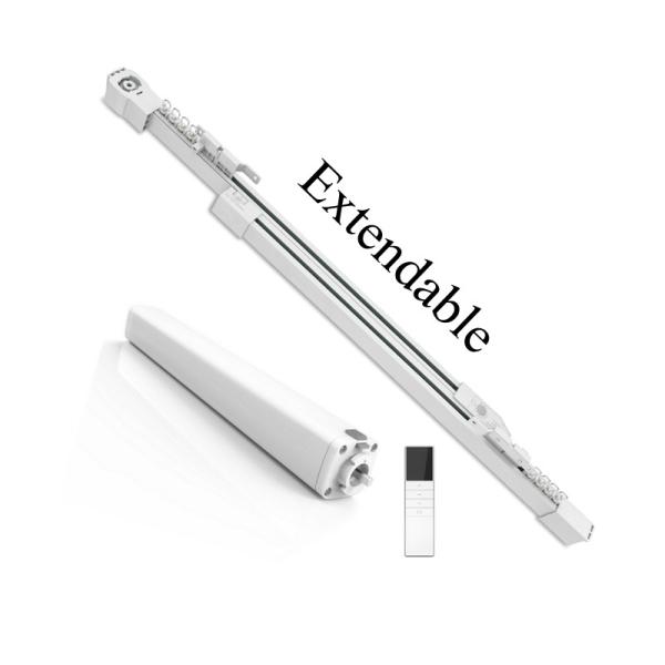 Cheap Ceiling Extendable Curtain Track Remote Control Curtain Tracking System for sale