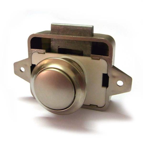 Caravan Lock without key for Cupboard push lock with latch push button cabinet