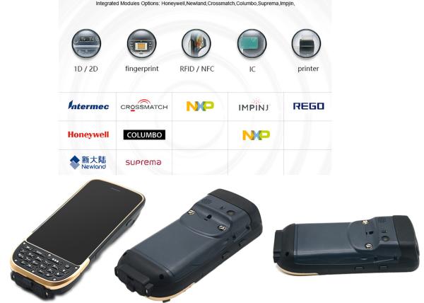 Cheap Dual Band Wifi Bluetooth 4.0 GPIO Interface Android Handheld QR Barcode Scanner for sale