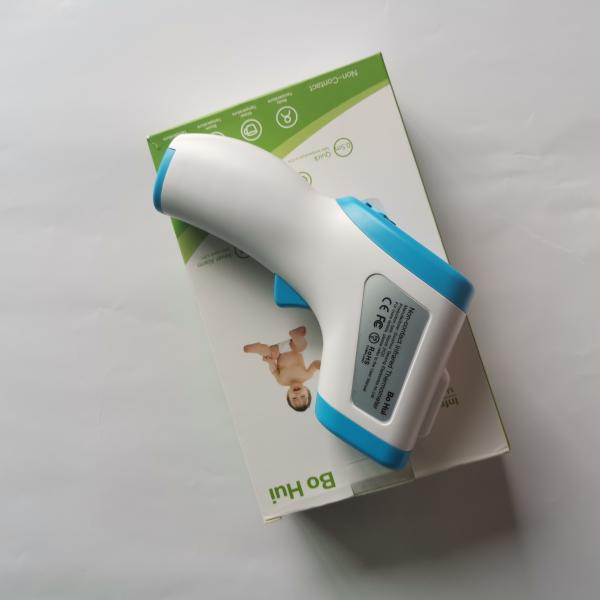 Cheap Backlit LCD Display Non Contact Body Thermometer C~F Unit Switch With Alarm Function for sale
