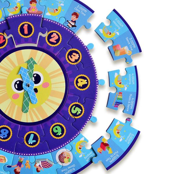 Cheap Round Shape Digital Clock Puzzle for sale