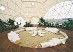 Wooden Flooring Durable Half Sphere Geodesic Tent Dome Water Resistant Canopy