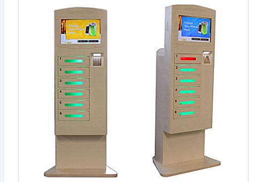 Cheap Windows 7/8.1/10 Interactive Touch Screen Kiosk With Cell Phone USB Charger Station for sale