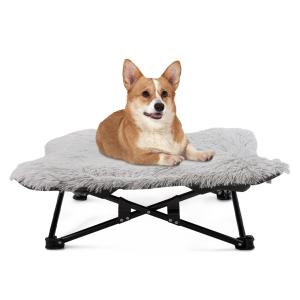 Best Autumn And Winter Plush Elevated Dog Bed Foldable Patterned Raised Dog Cot Dog March Bed Patterned Bed wholesale