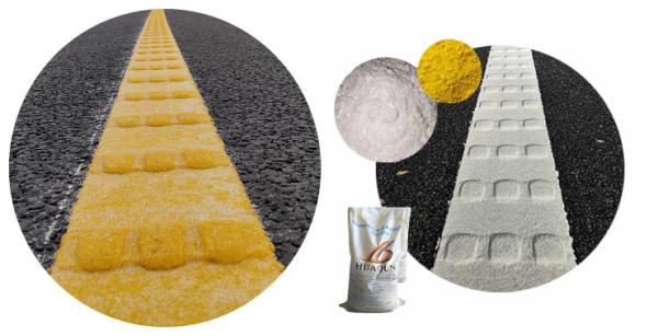 Cheap Quick-drying Strong Wear Resistance Strong Adhesion High Quality Customizable White Yellow Convex Thermoplastic Road Marking Paint Manufacturer for sale