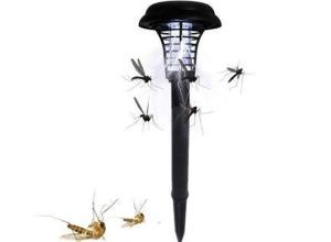 Outdoor Solar Anti-Mosquito Lamp Two Lawn Lights With Purple And White Light