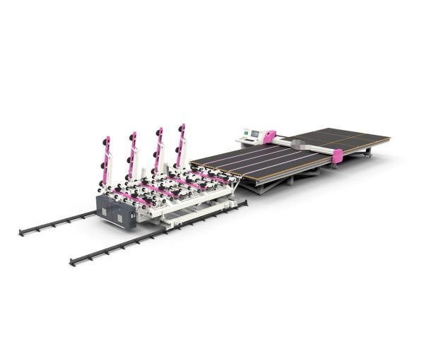 Cheap 2600*2000 CNC Glass Cutting Machine With Breaking Table And Loading Table for sale