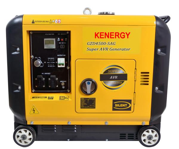 Cheap Low noise super AVR generator 4500 W Variable frequency alternator for sale