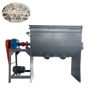 China Chemical Fertilizer Mixer Wall Putty Powder Horizontal Mixing Machine Ribbon Mixer on sale