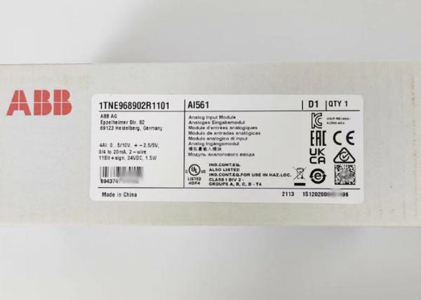 Cheap AI561 1TNE968902R1101 Analog Input Module AC500-ECo PLC I/O Module for sale