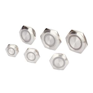 Best Flat Head Push Button Switch Led Illuminated Stainless Steel Ip67 Micro 4pins Momentary wholesale