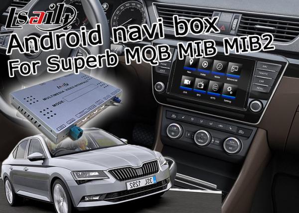 Cheap 1.2 GHz Quad Android Car Navigation Box 4 / 2 GB Running Memory Skoda Superb for sale