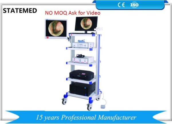 Cheap AC220V 50HZ Laparoscopic Camera System With LED Light Source / Endoscopy Trolley for sale