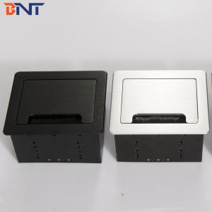 CE approved soft closed clamshell table socket box with rj45