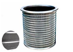 China SS 304 material Wedge Wire Screen Basket with 0.1mm slot For pulp screening on sale