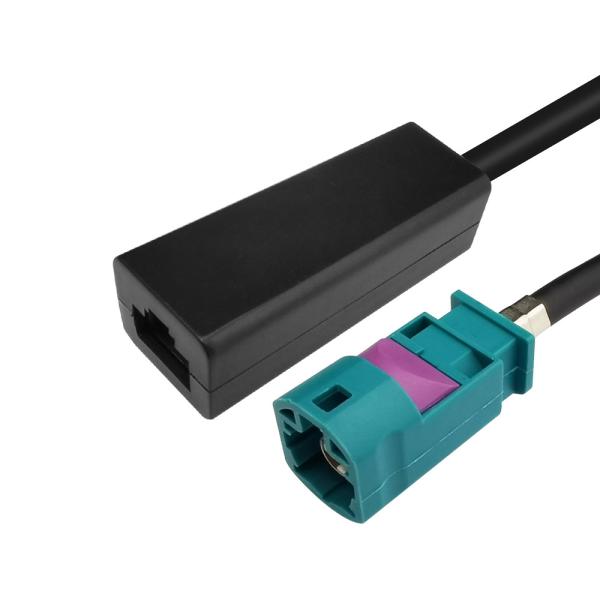 Cheap Automotive Stable LVDS FAKRA Cable , Z Code HSD To USB RJ45 FAKRA Ethernet Cable for sale